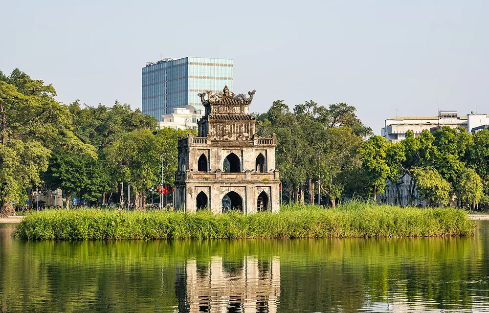 Tháp Rùa bên hồ Hoàn Kiếm, Hà Nội